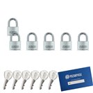 6 szt. kłódki 40 na jeden klucz ABUS System TYTAN