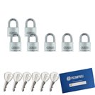 7 szt. kłódki 40 na jeden klucz ABUS System TYTAN
