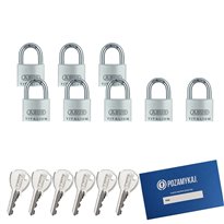 8 szt. kłódki 40 na jeden klucz ABUS TITALIUM