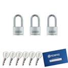 3 szt. kłódki 40 z wydłużonym pałąkiem na jeden klucz ABUS System TYTAN