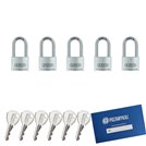 5 szt. kłódki 40 z wydłużonym pałąkiem na jeden klucz ABUS System TYTAN