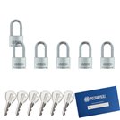 6 szt. kłódki 40 z wydłużonym pałąkiem na jeden klucz ABUS System TYTAN