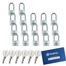 17 szt. kłódki 40 z wydłużonym pałąkiem na jeden klucz ABUS System TYTAN