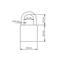 15 szt. kłódki 40 na jeden klucz ABUS TITALIUM