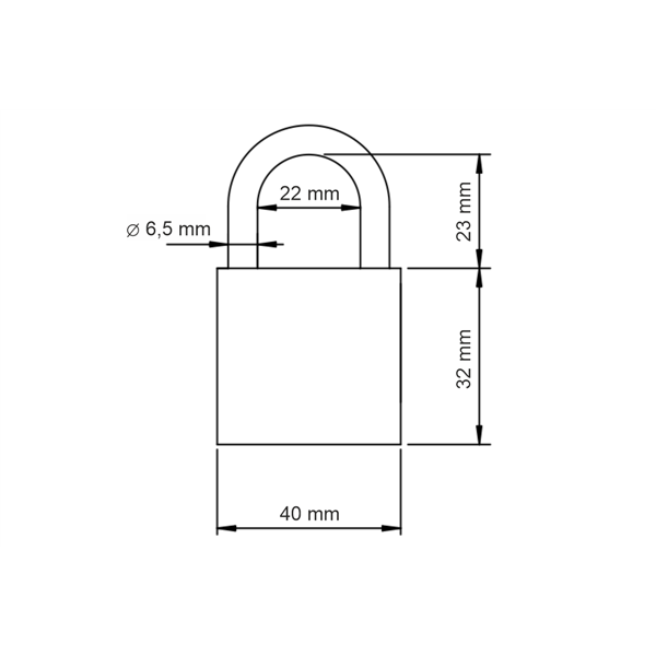 7 szt. kłódki 40 na jeden klucz ABUS TITALIUM