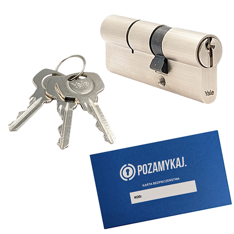 Wkładka bębenkowa dwustronna YALE 500 30/70 system jednego klucza