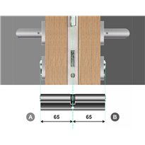 Wkładka bębenkowa dwustronna YALE 500 65/65 system jednego klucza