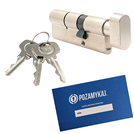 Wkładka bębenkowa z gałką YALE 500 50G/35 system jednego klucza