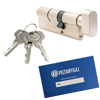 Wkładka bębenkowa z gałką YALE 500 55G/35 system jednego klucza