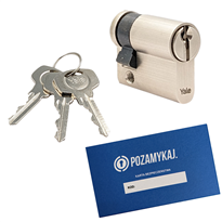 Wkładka bębenkowa jednostronna YALE 500 10/80 system jednego klucza