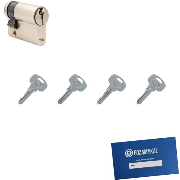 Wkładka do zamka YALE 500 + 4 klucze