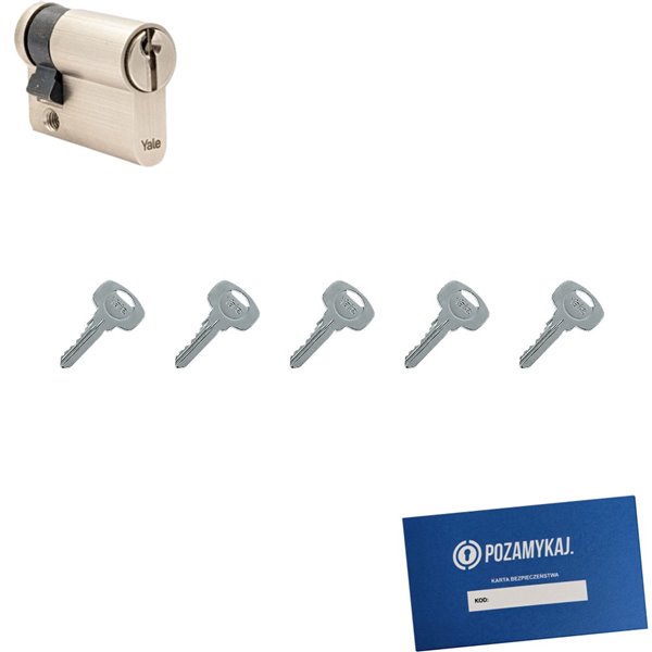 Wkładka do zamka YALE 500 + 5 kluczy