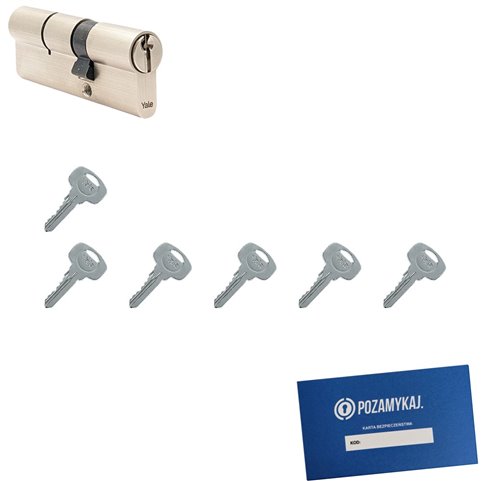 Wkładka do zamka YALE 500 + 6 kluczy