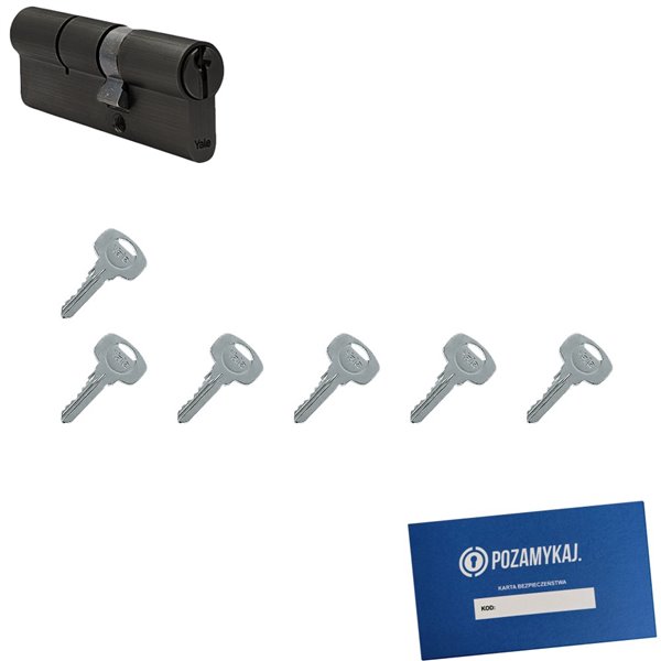 Wkładka do zamka YALE 500 + 6 kluczy