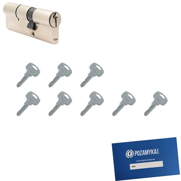 Wkładka do zamka YALE 500 + 8 kluczy