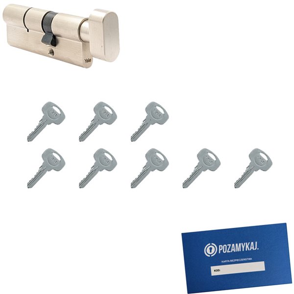 Wkładka do zamka YALE 500 + 8 kluczy
