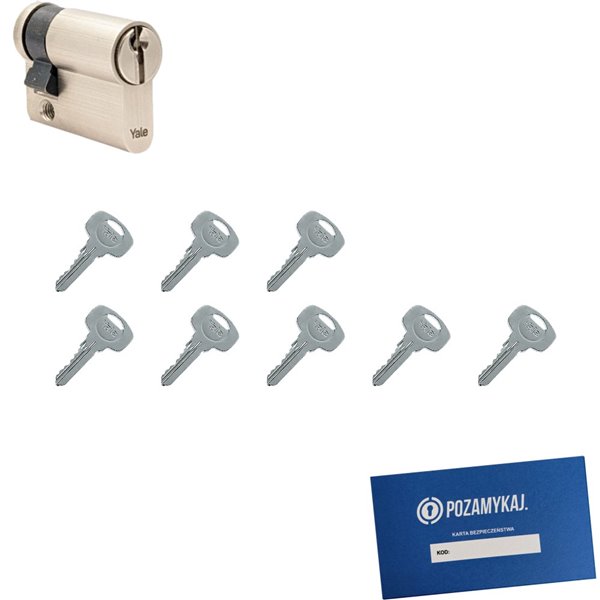Wkładka do zamka YALE 500 + 8 kluczy