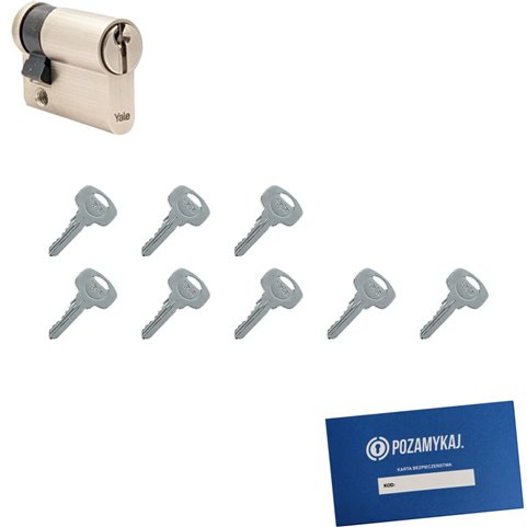 Wkładka do zamka YALE 500 + 8 kluczy