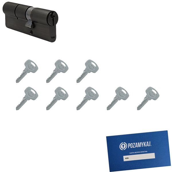 Wkładka do zamka YALE 500 + 8 kluczy