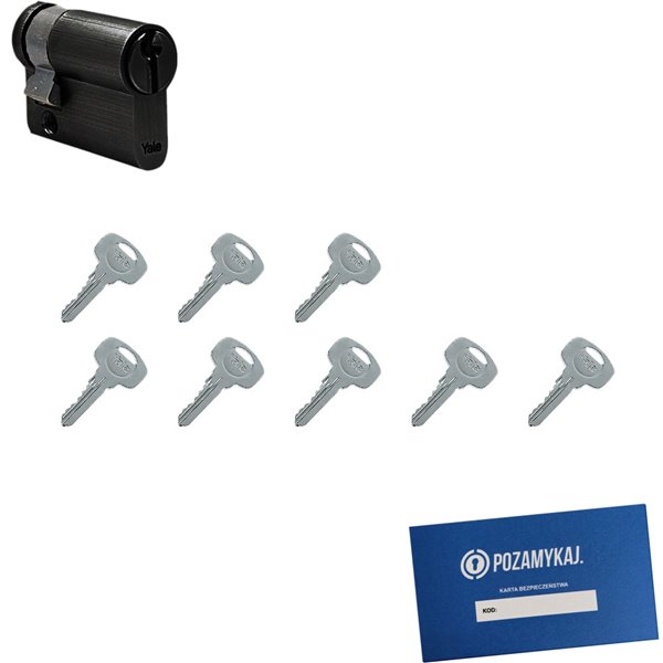 Wkładka do zamka YALE 500 + 8 kluczy