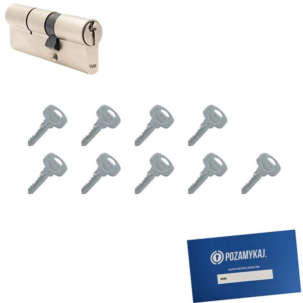 Wkładka do zamka YALE 500 + 9 kluczy
