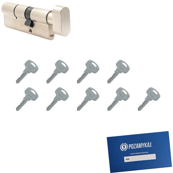 Wkładka do zamka YALE 500 + 9 kluczy