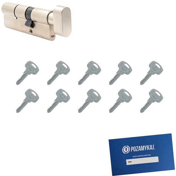 Wkładka do zamka YALE 500 + 10 kluczy