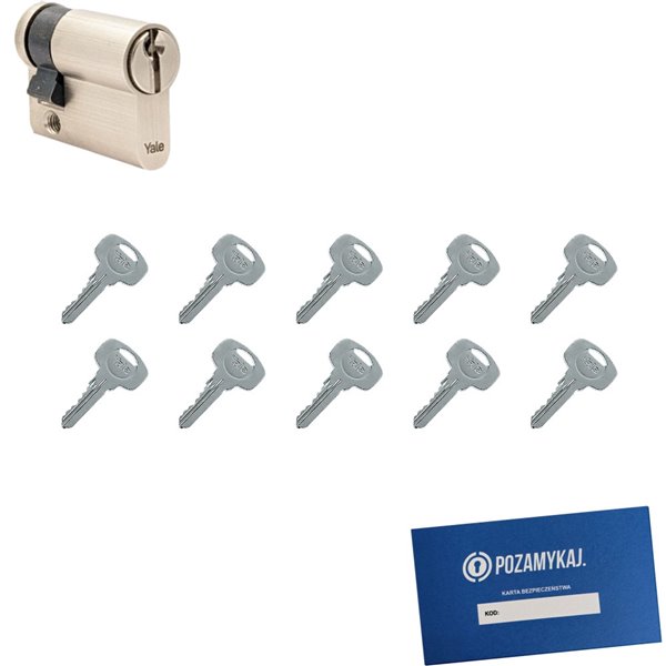 Wkładka do zamka YALE 500 + 10 kluczy