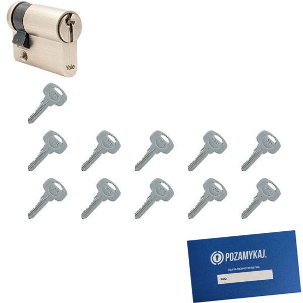 Wkładka do zamka YALE 500 + 11 kluczy