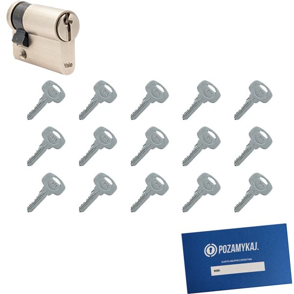 Wkładka do zamka YALE 500 + 15 kluczy
