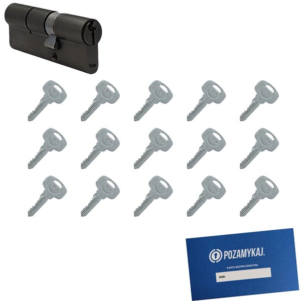 Wkładka do zamka YALE 500 + 15 kluczy
