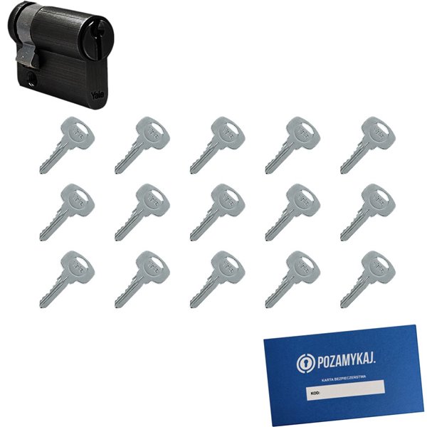 Wkładka do zamka YALE 500 + 15 kluczy