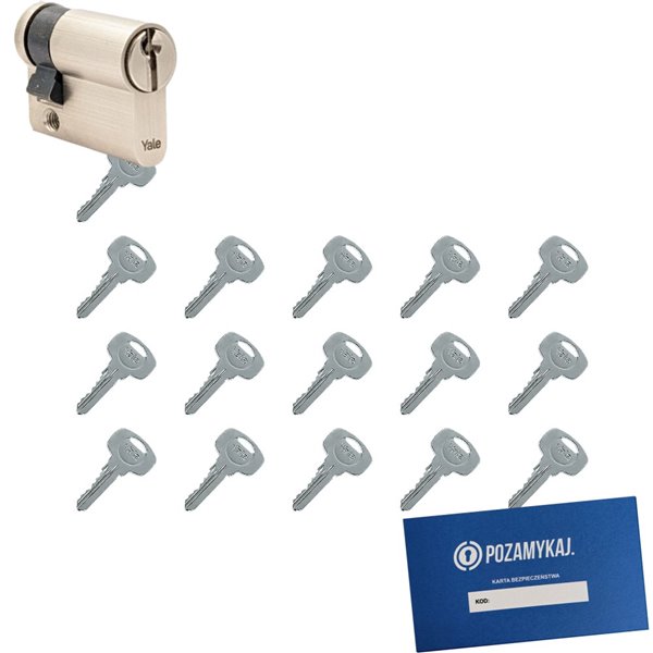 Wkładka do zamka YALE 500 + 16 kluczy
