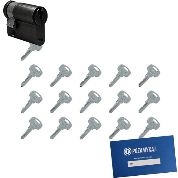Wkładka do zamka YALE 500 + 16 kluczy