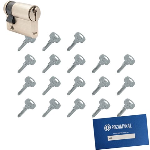 Wkładka do zamka YALE 500 + 18 kluczy