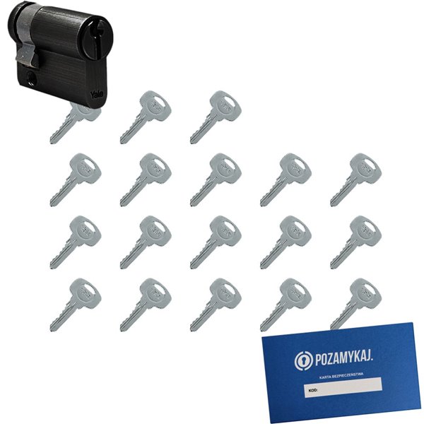 Wkładka do zamka YALE 500 + 18 kluczy