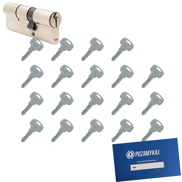 Wkładka do zamka YALE 500 + 19 kluczy