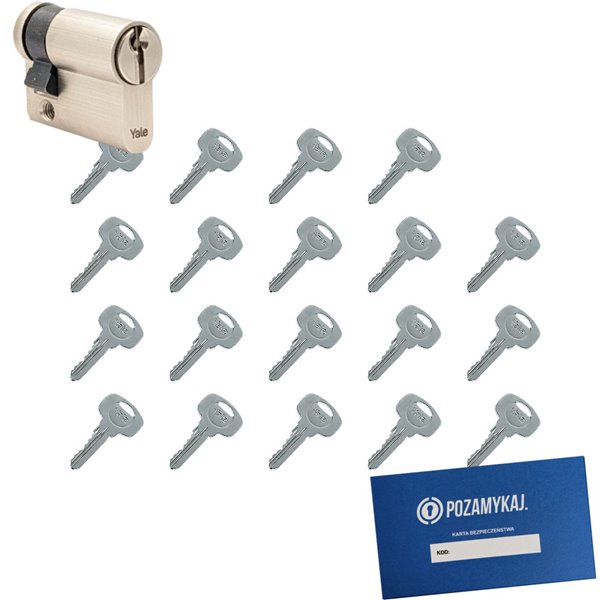 Wkładka do zamka YALE 500 + 19 kluczy