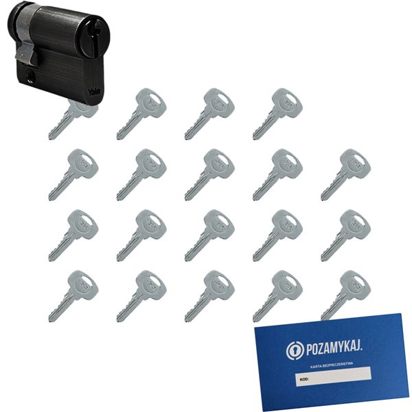 Wkładka do zamka YALE 500 + 19 kluczy