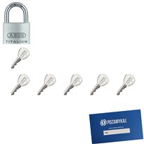 Kłódka ABUS TYTAN 40 + 6 kluczy w zestawie