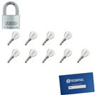 Kłódka ABUS TYTAN 40 + 9 kluczy w zestawie