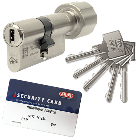 Wkładka z bezpiecznym sprzęgłem z gałką ABUS MAGTEC 1500 30G/30 system jednego klucza
