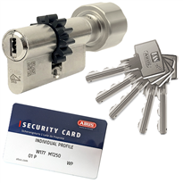 Wkładka bębenkowa z gałką z zębatką ABUS MAGTEC 1500 65G/45 system jednego klucza