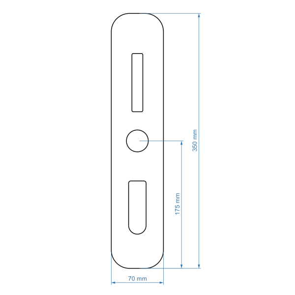 Maskownica do zamka Apartlock P1 na wkładkę szeroka