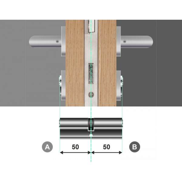 Wkładka bębenkowa dwustronna LOB Comfort Plus XT 50/50 system master key