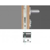 Wkładka bębenkowa jednostronna LOB Comfort Plus XT 9/35 system master key