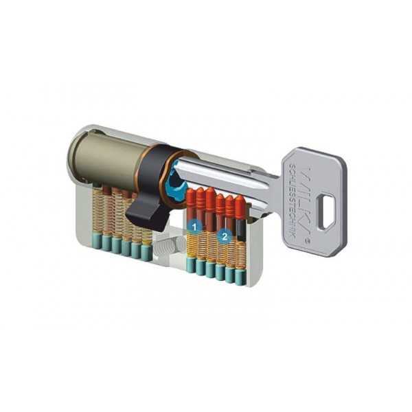 Wkładka bębenkowa dwustronna WILKA STR A 26/50 system master key