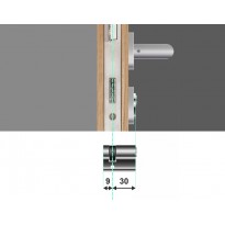 Wkładka bębenkowa jednostronna WILKA STR A 9/30 system master key