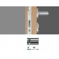 Wkładka bębenkowa jednostronna WILKA STR A 9/45 system master key