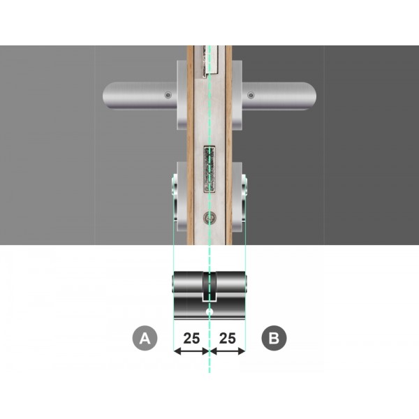 Wkładka bębenkowa dwustronna WILKA STR C 26/26 system master key